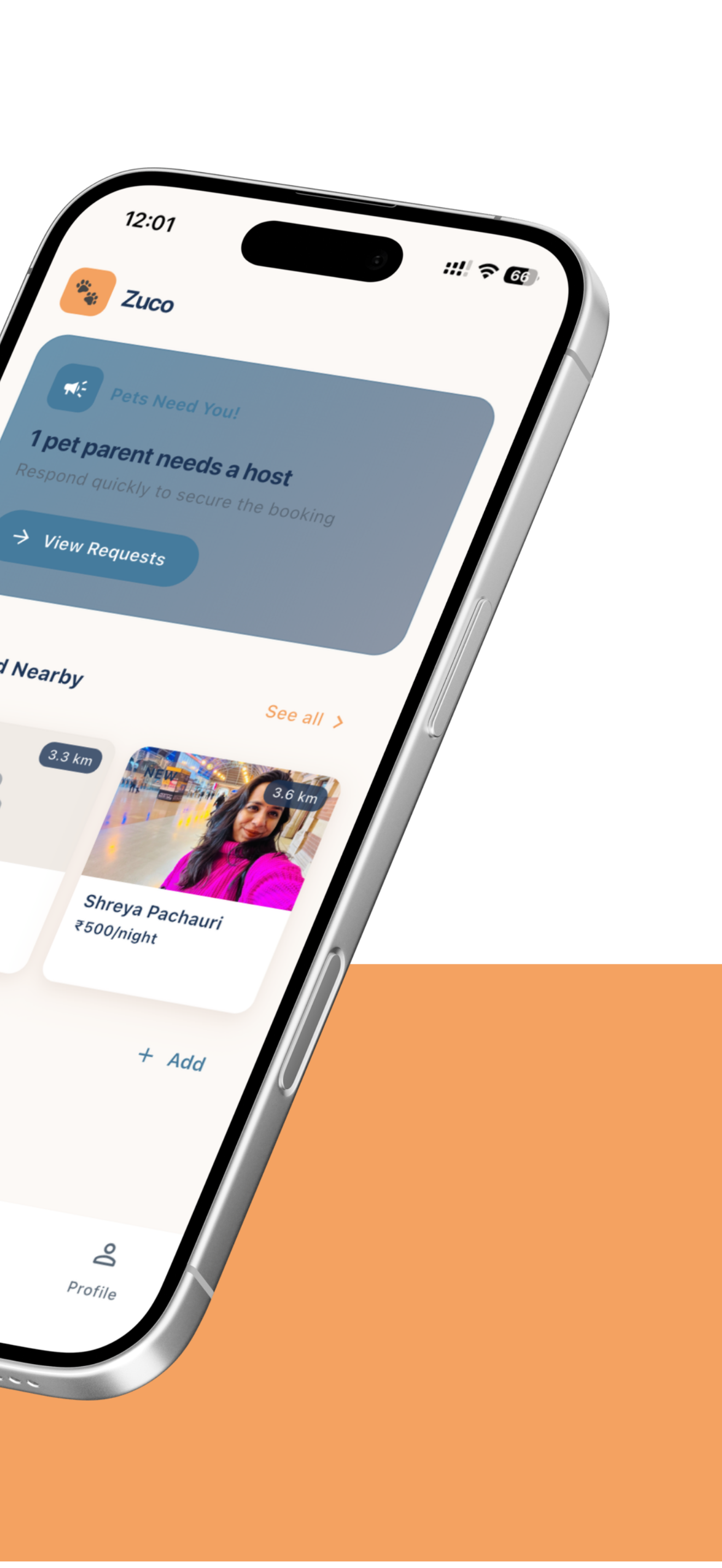 Zuco App - Host profiles